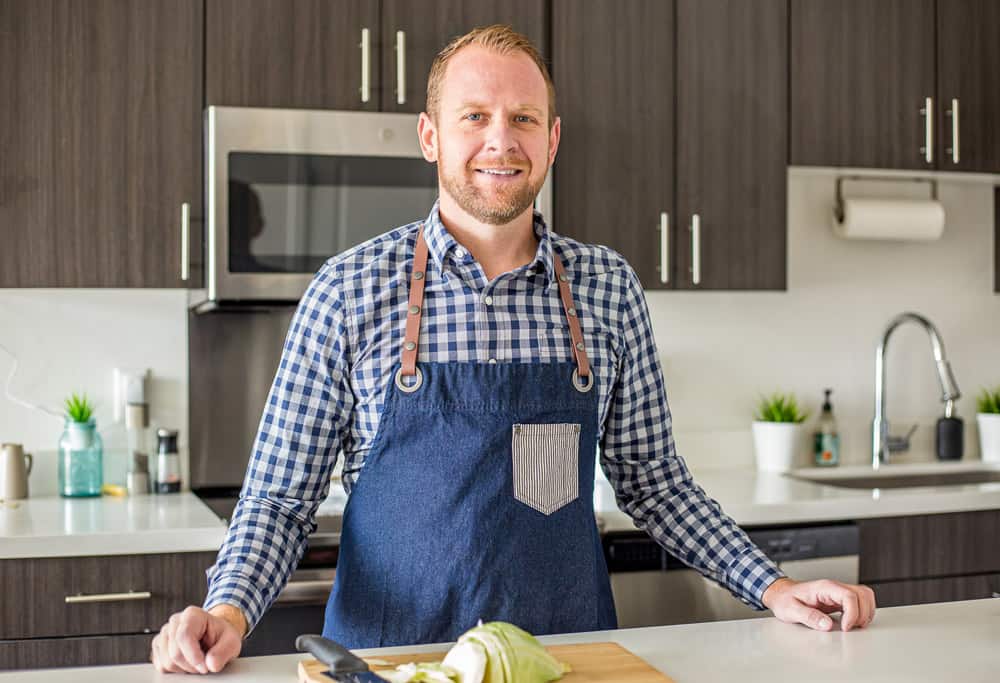 Matt Ivan of Plating Pixels in the kitchen