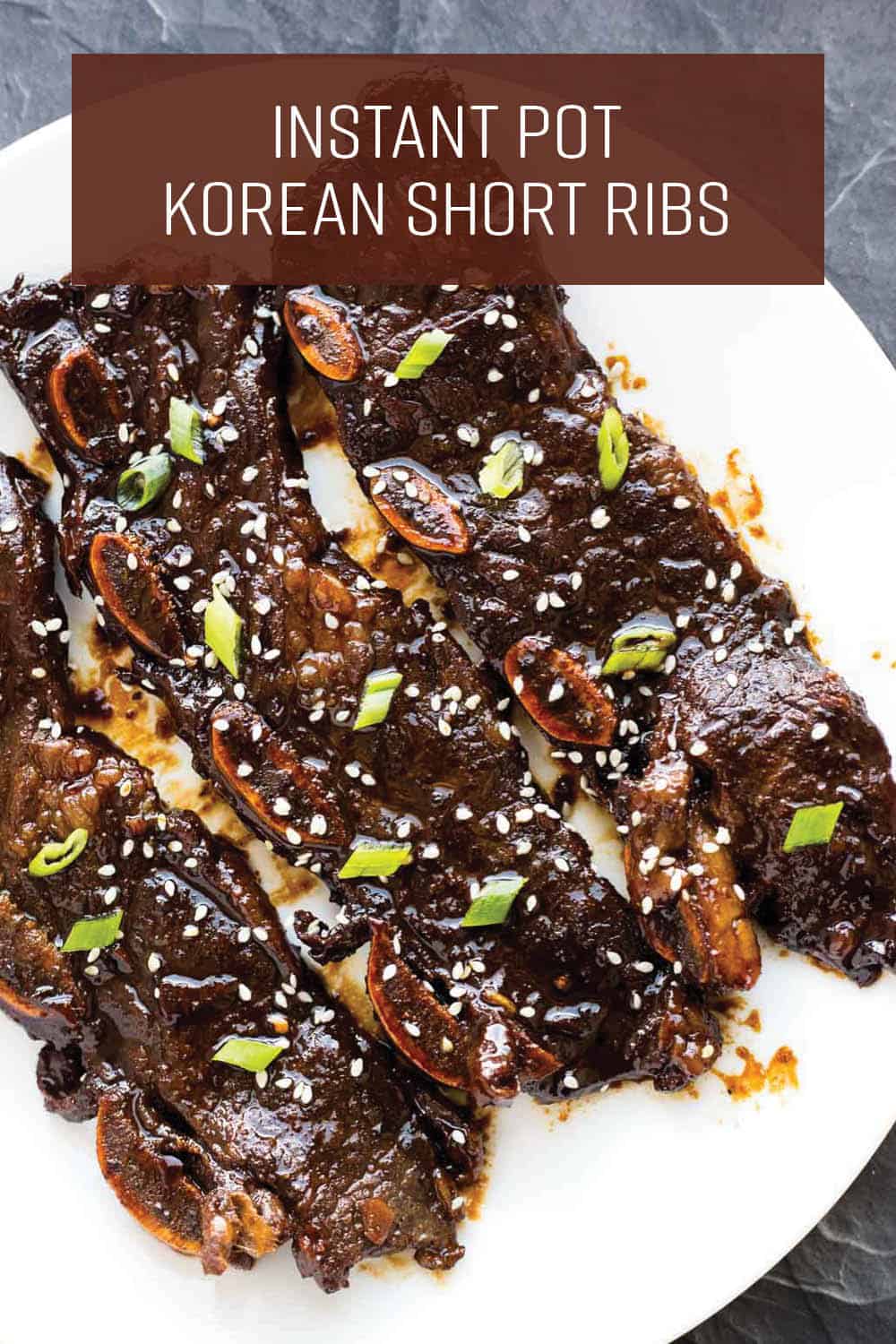 Instant Pot Korean Short Ribs (Kalbi)