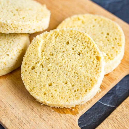Keto English Muffin (1 Minute in the Microwave)