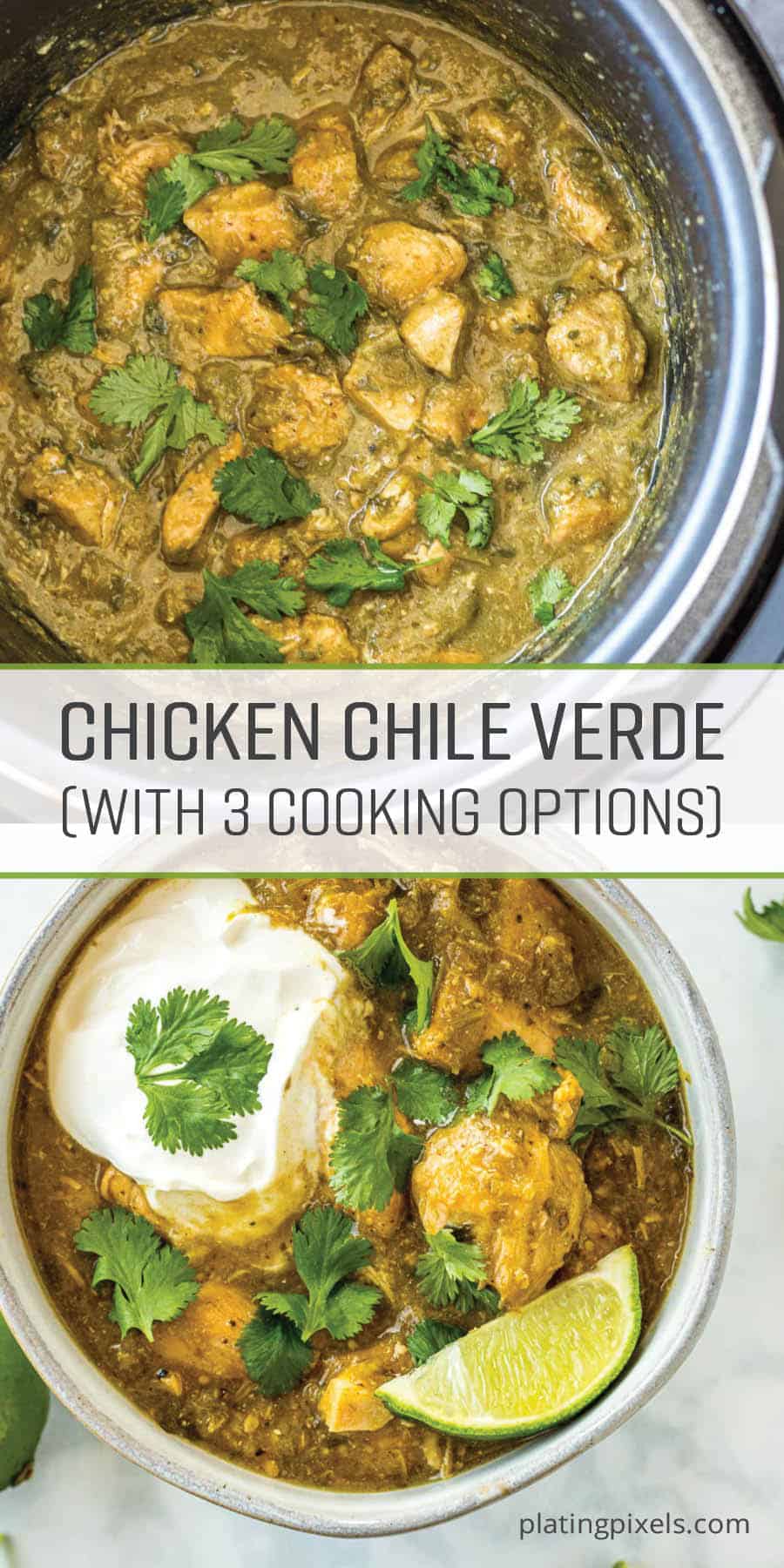 Chicken Chile Verde (With 3 Cooking Options)