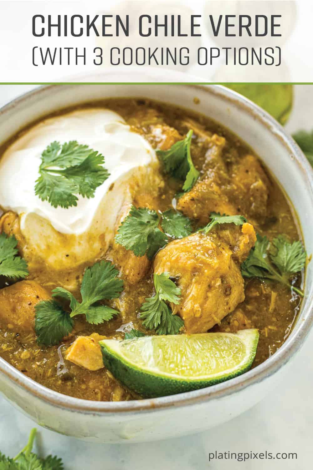 Chicken Chile Verde (With 3 Cooking Options)