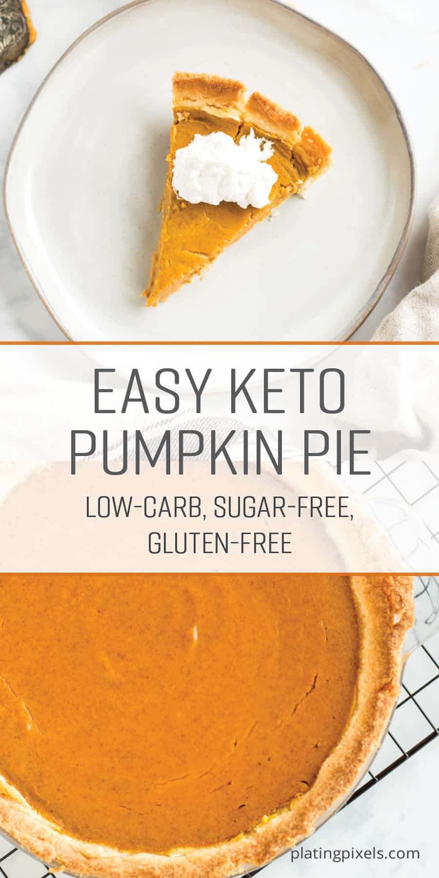 Keto Pumpkin Pie (Low-Carb, Sugar & Gluten-Free)