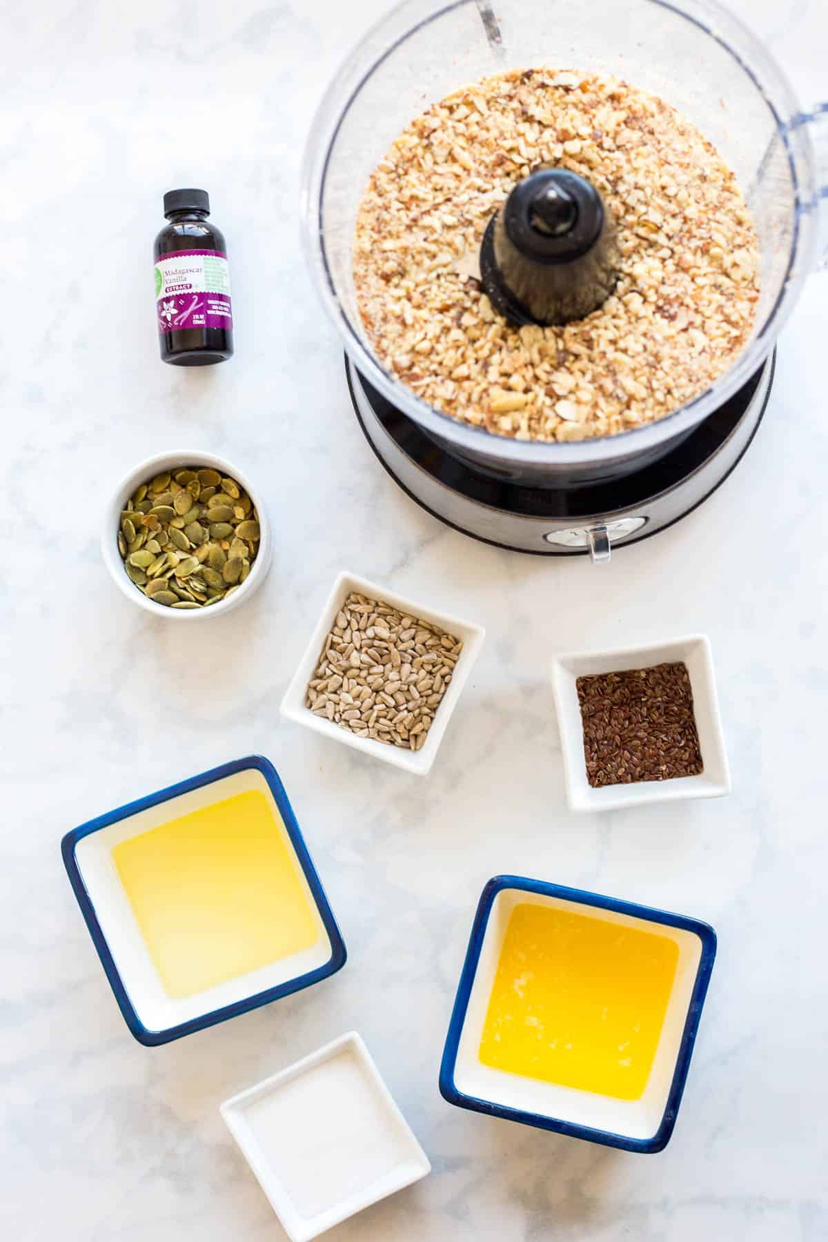 Ingredients for Keto Granola