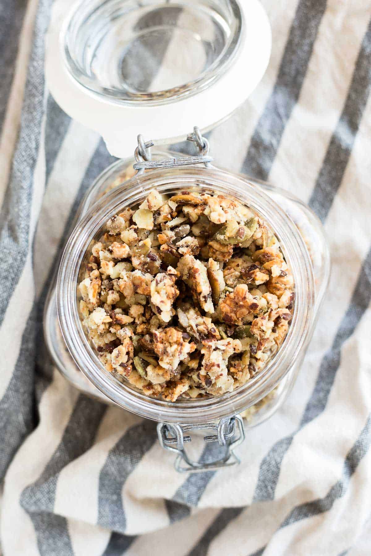 Keto Granola in a jar